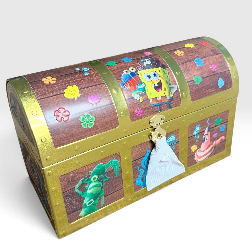 SpongeBob SquarePants Movie Treasure Chest Popcorn Bucket Tin 100g/3L